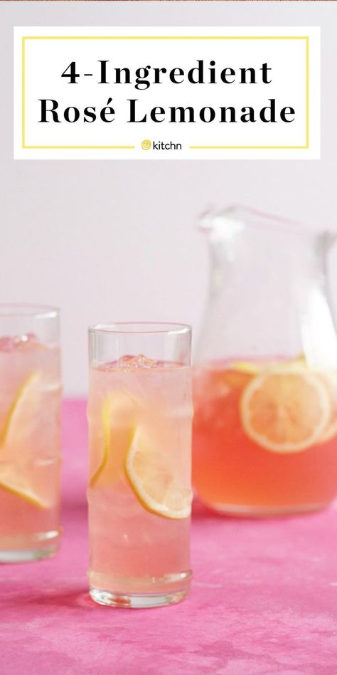 This is the ULTIMATE rosé wine cocktail. Some summer pitcher cocktails are overly complicated, but not this one! All you need is rose, seltzer, lemonade and... ok a lemon, but that doesn't count. This is SO EASY and SO REFRESHING. Bust out your favorite pitcher. It's time to drink. Summer Pitcher Cocktails, Rose Drink, Pitcher Drinks, Pitcher Cocktails, Rose Lemonade, Rosé Wine, Lemon Drink, Pretty Drinks, Vodka Cocktails