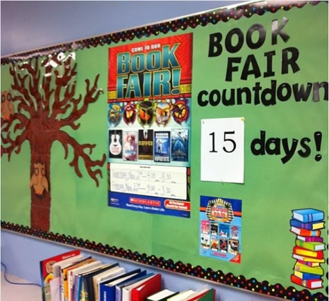 Book Fair Event Ideas, Scholastic Book Fair Bulletin Board, Middle School Book Fair Ideas, Book Fair Ideas Scholastic, Book Fair Countdown, Book Fair Display Ideas, Book Fair Door Decorations, School Book Fair Ideas, Book Fair Bulletin Board Ideas