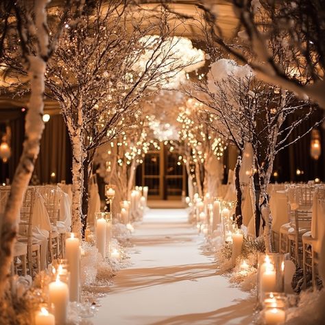 Winter Wonderland Wedding Table Decor, Fancy Wedding Ideas Classy, Winter Wedding Lights, White Christmas Wedding Ideas, Winter Wedding Place Settings, Winter Wedding Activities, January Wedding Decor, Winter Wedding Mood Board, Winter Wedding Decorations Elegant