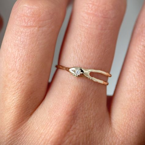 Shooting Star Ring | 14k Gold