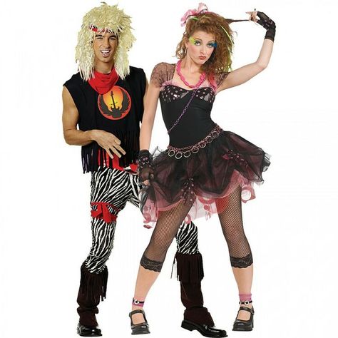 Image result for 80s couples costumes 80s Couples Costumes, 80s Couple Costume, 80s Couples, Couples Costumes Halloween, Punk Costume, Fall Fashion Skirts, Outfits 70s, 80s Pop, Pop Queen