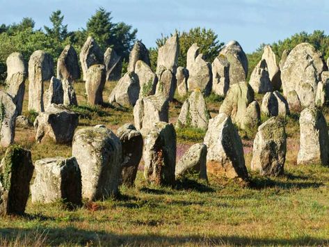 Magical standing stones of Carnac, Brittany - The Good Life France  : The Good Life France Megalithic Monuments, Brittany France, Standing Stone, Ancient Mysteries, Ancient Ruins, Stonehenge, Magical Places, France Travel, Pilgrimage