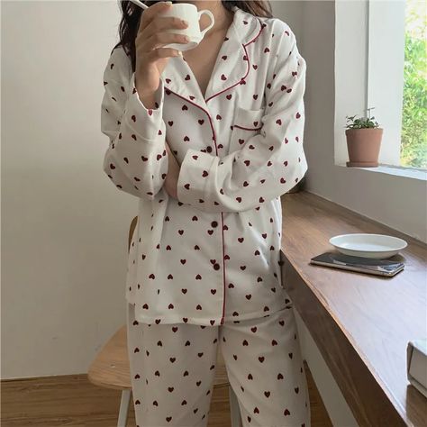 Sleep Pajamas, Pajamas Aesthetic, Clothes Cartoon, Pijamas Women, New Y2k, Cute Pjs, Pajama Fashion, Cute Pajama Sets, Pajama Outfits