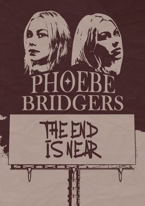 Boygenius Poster Vintage, Phoebe Poster, Sideways Poster, Pheobe Bridgers Poster, Boygenius Poster, Phoebe Bridgers Poster, I Know The End, Boy Genius, Music Poster Design