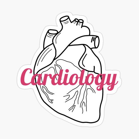 Get my art printed on awesome products. Support me at Redbubble #RBandME: https://www.redbubble.com/i/sticker/Cardiology-anatomical-minimalistic-heart-design-by-preslavagenova/92304103.EJUG5?asc=u Cardiologist Motivation, Cardiology Art, Medical Stickers, Kids Math, Heart Surgery, Kids Math Worksheets, Design Sticker, Cardiology, School Motivation