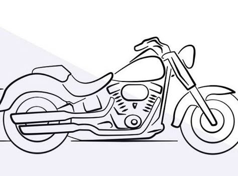 Motorbike Drawing, View Sketch, Sketch Simple, Simple Sketches, Motorbike Art, Sticker Tattoo, Bike Tattoos, Motorcycle Drawing, Shiva Tattoo Design