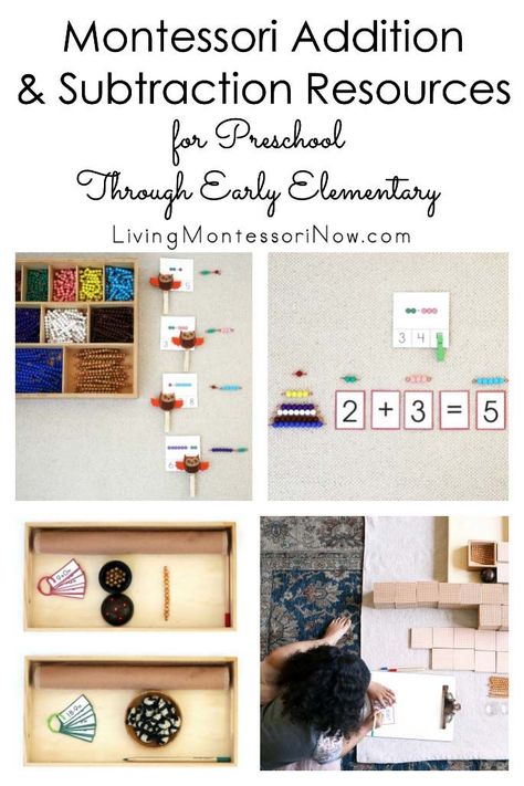 Montessori Addition Activities, Montessori Math Activities Kindergarten, Montessori Math Worksheets, Ish Activities, Montessori Addition, Montessori Tools, Kids Math Activities, Montessori Math Activities, Montessori Work