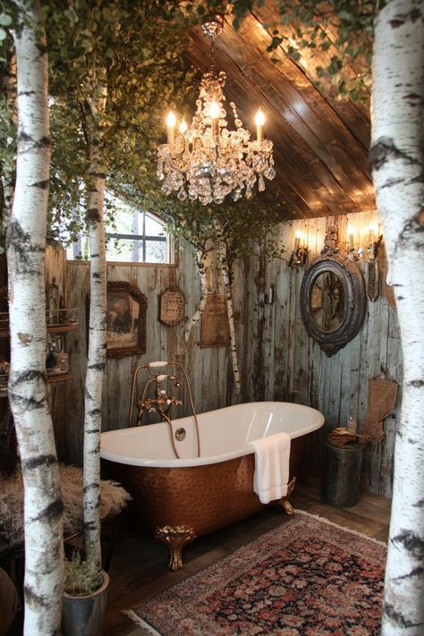 Luxury glamping bathroom. Indoor birch trees, Victorian-era copper tub under a crystal chandelier.

Are you ready to elevate your camping experience from rustic to ravishing? Welcome to the world of glamping! Where the rugged beauty of outdoorsy camping Vogue meets the heart of luxurious comfort. Dive into our epic guide: 48 sensational glamping bathhouse design tips that'll leave you wonderstruck and itching to…

Read more: https://tastyinteriors.com/generated-post-48-glamping-bathhouse-design-tips/ Glamping Bathhouse, Bathhouse Design, Glamping Bathroom, Copper Tub, Luxury Glamping, Vintage Surf, Birch Trees, Camping Experience, Bath House