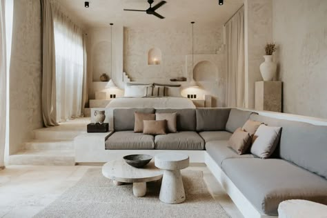 Mediterranean Apartment, Serene Design, Latest Sofa Designs, Mediterranean Interior, Interior Design Per La Casa, Corner Sofa Set, Design Apartment, Design Del Prodotto, Quintana Roo