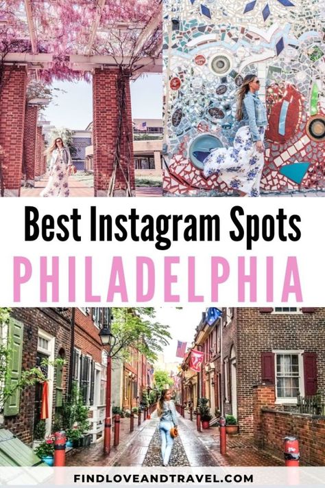 Find the most instagrammable places in Philly you won't want to miss! This detailed Instagram guide covers photo tips, exact locations and more for visiting Philadelphia. #Philly #Philadelphia #instagramspots | Philadelphia Pennsylvania | Philly Philadelphia | Philly Instagram | Philadelphia Photography | Philadelphia things to do | Instagrammable Places | Instagram spots | Instagrammable places in Philly Pittsburgh Instagram Spots, Philly Bucket List, Philadelphia Photo Ideas, Philadelphia Instagram Spots, Delaware Food, Visiting Philadelphia, Philadelphia Trip, Things To Do In Philly, Rock Balboa