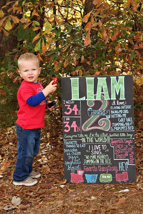 2nd Birthday Board, 2nd Birthday Photo Display, One Year Old Board 1st Birthdays, Second Birthday Pictures, 2nd Birthday Board Chalkboards, One Year Old Chalkboard Sign, 1st Birthday Chalkboard, 2nd Birthday Boys, Toddler Parties