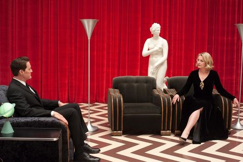 Best Interior Designs on film Twin Peaks 2017, Twin Peaks Season 3, Douglas Bader, Madeline Zima, Jessica Szohr, Film Frame, Rodrigo Santoro, Kyle Maclachlan, Black Lodge