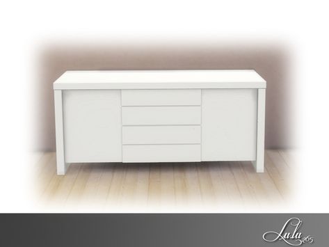 Lulu265's Modern Look Dining Sideboard Sims 4 Headboard Cc, Ts4 Cc Dining Table, Sims 4 Cc Table Dining, Sims 4 Cc Coffee Table, Sims 4 Cc Dining Table, The Sims Resource Objects, Sims 4 Cc Furniture Living Rooms, Dining Sideboard, Die Sims 4