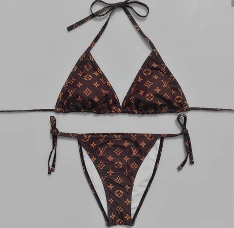 Louis vuitton swimsuit lv bikini Instagram.com/blaineretailz Lv Swimwear, Lv Swimsuit, Short Hair Pixie Bob, Lv Clothes, Toddler Swimsuits, Luxury Swimwear, Summer Bikinis, Short Hair Styles Pixie, All Seasons