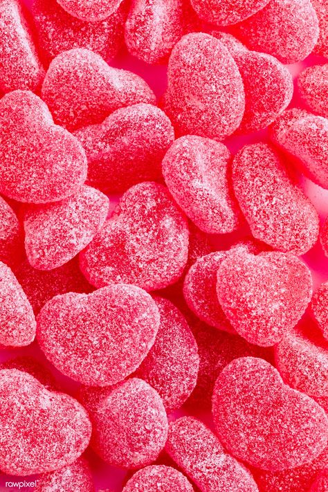 Red sweet candies  | premium image by rawpixel.com / Karolina / Kaboompics Sweet Candy Aesthetic, Candy Wallpaper, Candy Photography, Valentines Day Candy, Candy Valentines, Candy Background, Jelly Sweets, Bubble Gum Flavor, Images For Valentines Day