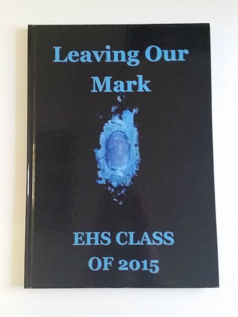 This is great theme for a cover with the fingerprint in the middle and the caption 'leaving our mark.' Mark Yearbook, Leave Your Mark Yearbook Theme, Music Yearbook Themes, Scrapbook Yearbook Theme Cover, Track Yearbook Page, High School Yearbook Themes Covers, Tab Design, Yearbook Cover, Leave Your Mark