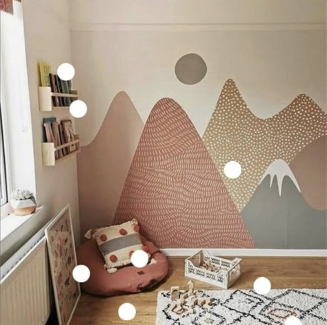 Nursery Wall Ideas, Grandkids Room, Mountain Mural, Kids Room Murals, Bedroom Murals, Baby Room Inspiration, Kids Room Inspiration, Room Update, Kids Wall Murals