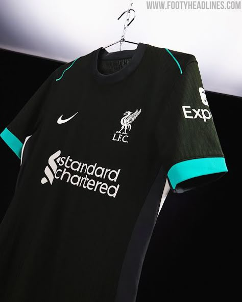 Liverpool 24-25 Away Kit Released - Footy Headlines Real Madrid Home Kit, Liverpool Kit, Camisa Liverpool, Doncaster Rovers, Chelsea Liverpool, Classic Football Shirts, Stoke City, Soccer News, Zlatan Ibrahimović