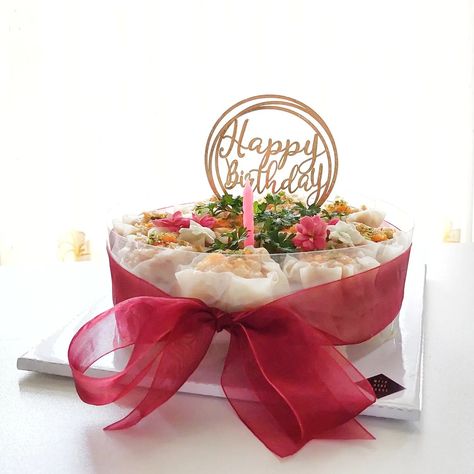 Mentai Cake, Dimsum Mentai, Ide Hampers, Cake Snack, Cake Bouquet, Snack Box, Snack Cake, Birthday Diy, Cafe Food