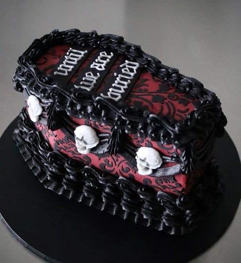 Goth Birthday, Maximalist Style, I Love A, Love A, Birthday Cake, I Love, Cake, Birthday, Red