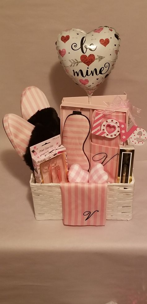 Victoria Secret Valentines Day, Victoria’s Secret Valentines Day, Victoria's Secret Daily Use Bag With Zipper, Victoria's Secret Rectangular Gift Bag, Heavenly Perfume, Victoria Secret Perfume Gift Set, Satin Slippers, Satin Pillowcase, Nail Kit