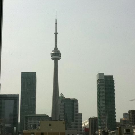 Toronto, view from the 5th floor OCAD University Toronto View, Ocad University, Cn Tower, Toronto, Favorite Places, Tower, University, Flooring, Building