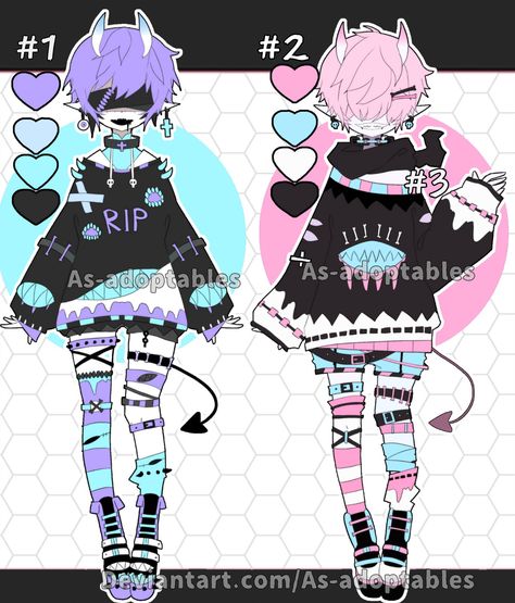 Blind neko adoptables Closed by AS-Adoptables on DeviantArt Adoptables Characters, Free To Edit, Pastel Goth Art, Arte Indie, Arte Do Kawaii, Drawing Anime Clothes, Fashion Design Drawings, Arte Fantasy, Drawing Clothes