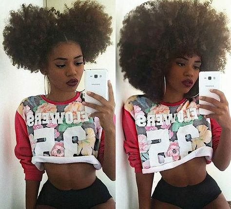 #hairinspiration #bighair #curls  PRETTY HAIR THO  Yasss! She is #perfection !  #inspiration #repost #hair #nicehair #hairstyles Afro Pigtails, Pelo Afro, Natural Hair Beauty, Natural Hair Inspiration, Natural Hair Tips, Hair Crush, Natural Hair Journey, Curly Girl, Afro Hairstyles