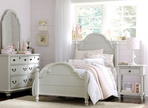 Create a dream-worthy escape with the Wendy platform bedroom set. With details like louvered panels, decorative molding, and custom-designed drawer pulls, this bedroom set is designed to inspire sweet memories for years to come. Tree House Bunk Bed, Child Bedroom Ideas, White Toddler Bed, Wendy Bellissimo, Grey Bedroom Furniture, Childrens Rooms, Child Bedroom, Twin Platform Bed, Poster Bed