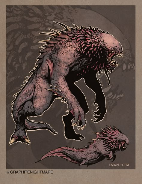 ArtStation - Cave Beast, Ben Garriga Plant Character Design, Bloodborne Concept Art, Plant Character, Cave Dwelling, Beast Monster, Kaiju Design, Dnd Inspiration, Cool Monsters, Creature Artwork