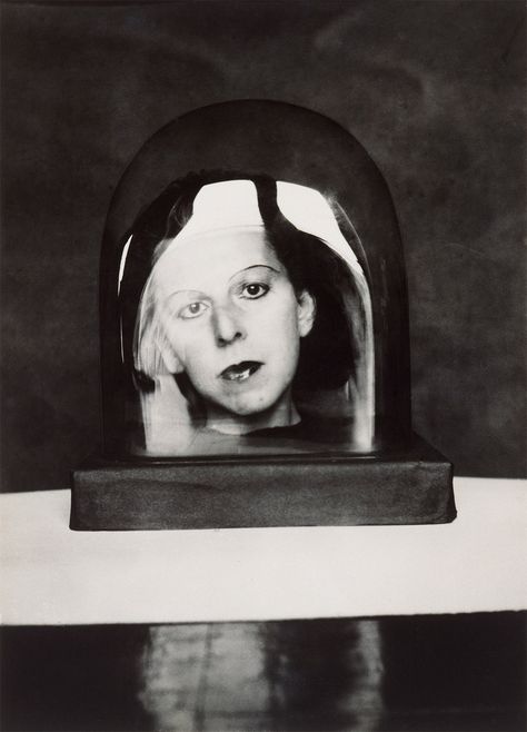 Claude Cahun  Autoportrait  1926  Gelatin silver print  11.1 x 8.6 cm  IVAM, Institut Valencià d’Art Modern, Generalitat Claude Cahun, Surrealist Photographers, Nan Goldin, Cindy Sherman, Max Ernst, Visual Aesthetics, Gelatin Silver Print, Surrealism Photography, Man Ray