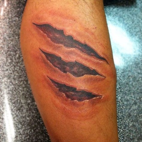 43 Torn Skin Tattoos With Revealing Concepts and Meanings - TattoosWin Twisted Tattoos, Tear Tattoo, Skin Tear Tattoo, Skin Tear, Scratch Tattoo, Ripped Skin Tattoo, Flesh Tattoo, Biomechanical Tattoo Design, Best 3d Tattoos