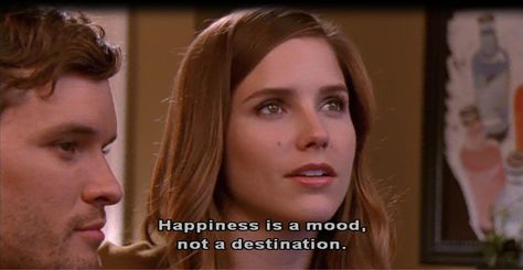 Happiness is a mood, not a destination. - Brooke Davis Brooke Davis Quotes Sassy, Brooke Aesthetic, Brooke Davis Quotes, One Tree Hill Quotes, Hill Quotes, Goals Life, To Be Wanted, Film Reel, Jana Kramer