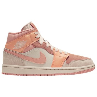 Women's AJ 1 Mid - 170th St. Bronx, NY 'New Location' Pink Jordans, Nike Air Jordan 1 Retro, Air Jordan 1 Retro High Og, Sneakers Adidas, Air Jordan 1 Retro High, Pink Sneakers, Nike Air Jordan 1, Air Jordan 1 High, Jordan 1 High