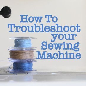 How To Troubleshoot your Sewing Machine - things to try before you take it in for service Fat Quarter Projects, Sewing 101, Beginner Sewing Projects Easy, Leftover Fabric, Sewing Projects For Beginners, Sewing Skills, Love Sewing, Sewing Tips, Sewing For Beginners