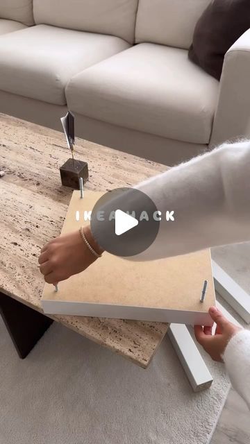 Lack Hacks Ikea, Lack Ikea Ideas, Ikea Side Table Hack, Ikea Lack Table Hack, Ikea Nesting Tables, Ikea Lack Hack, Lack Hack, Cube End Table, Ikea Side Table