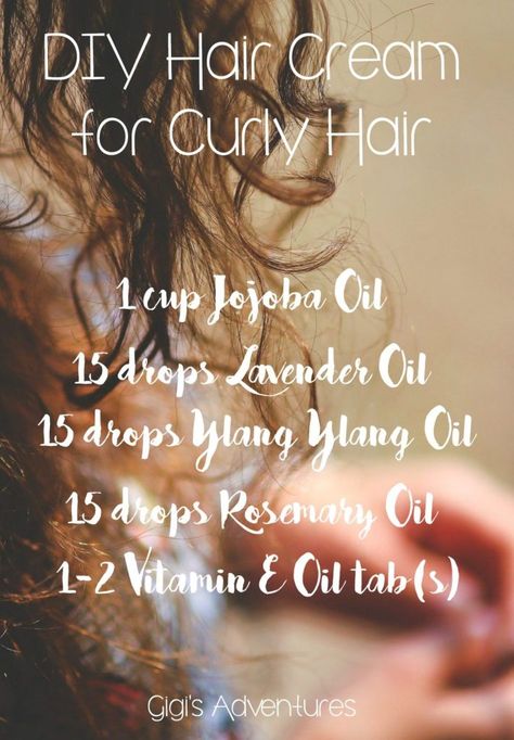 Diy Hair Cream, Hair Cream For Curly Hair, Cream For Curly Hair, Diy Curls, Diy Haircare, Oil For Curly Hair, Shampoo Recipe, Shampoo For Curly Hair, Curly Hair Updo