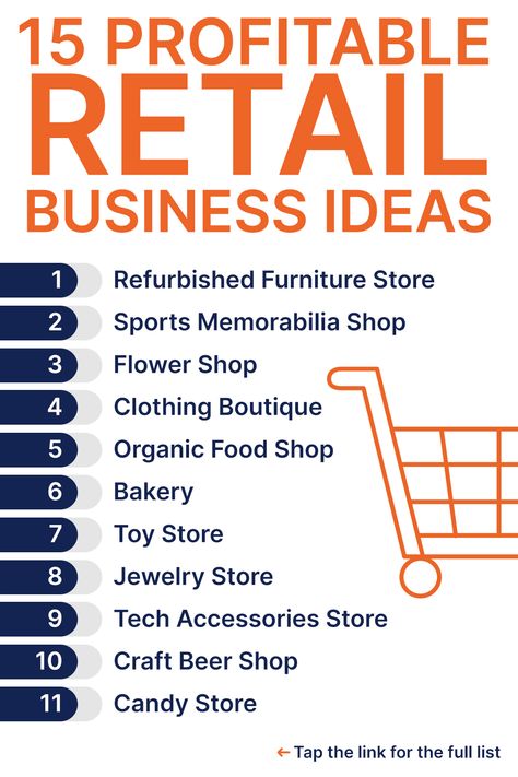 If you find it easy to interact with other people, then a retailing business would be perfect for you. Here are the profitable retail business ideas. #retailbusinessideas Warehouse Business Ideas, Owning A Retail Store, How To Open A Store Business, Reasons To Shop Small Business, Opening A Retail Store Checklist, Retail Business Ideas, Easy Small Business Ideas, Organic Food Shop, Online Retail Business