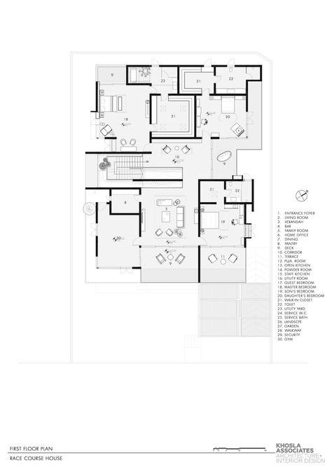 Khosla Associates, Residence Plan, Terrace House Exterior, Race Course, Project Plan, Modern Villa Design, House Construction Plan, Modern Exterior House Designs, Model House Plan