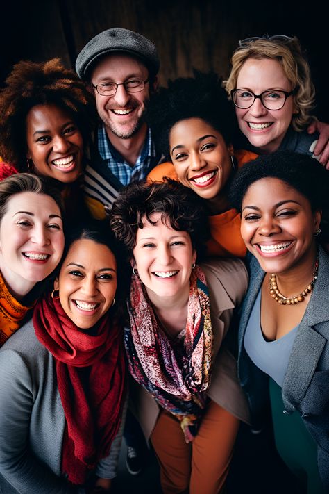 This heartwarming photograph captures the universal language of happiness and connection that transcends cultural differences. In a world filled with diversity, moments like these remind us of our shared humanity. Join us in celebrating unity and follow for more inspiring stories! #UnityInDiversity #SmilesOfTheWorld #OneWorldOneHeart #Photography #Portrait Cultural Diversity Photography, Community Photoshoot, Inclusion Quotes, Cultural Pictures, Human Diversity, Friends Group Photo, Racial Diversity, Old Money Outfit, Money Outfit