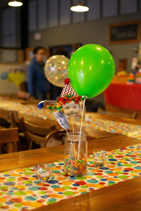 Cereal centerpiece Cereal Centerpiece, Cereal Themed Party, Cereal Theme, Party Centerpieces, Theme Party, Birthday Party Themes, First Birthdays, Party Themes, Cereal