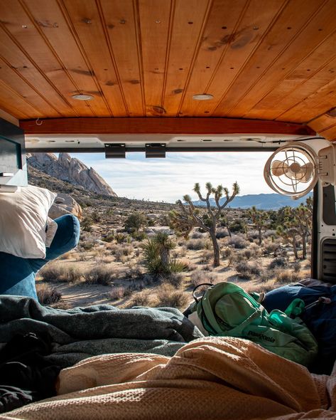 WHERE WE WENT WEDNESDAY 🚐: This past week we drive down through California to Joshua Tree. We met some really amazing members of the van life community and camped out with them. Then, we met up with our new friend @vann_marie_ to caravan to Baja Mexico 🇲🇽! We had a long weekend of driving, but we also experienced some of the most magical experiences. After arriving to camp, a man showed up and offered us fresh grouper he caught that day. Then, bioluminescence appeared in the sea and we... Van Life California, Joshua Tree Camping, Camper Vans, Car Camping, That Day, Joshua Tree, Rock Climbing, Long Weekend, Camper Van