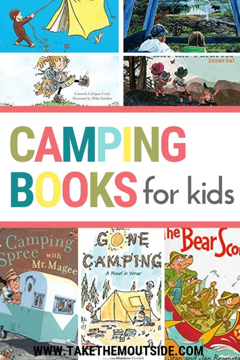 Check out these fun and entertaining camping books for kids. They're great for toddlers, preschoolers, and early elementary aged children... and adults will enjoy them too! #campingbooks #kidsbooks Camping Books For Kids, Camping Themed Literacy Night, Camping Literacy Activities, Books About Summer, Camp Classroom, Summer School Themes, Preschool Camping, Camping Preschool, Camping Theme Preschool