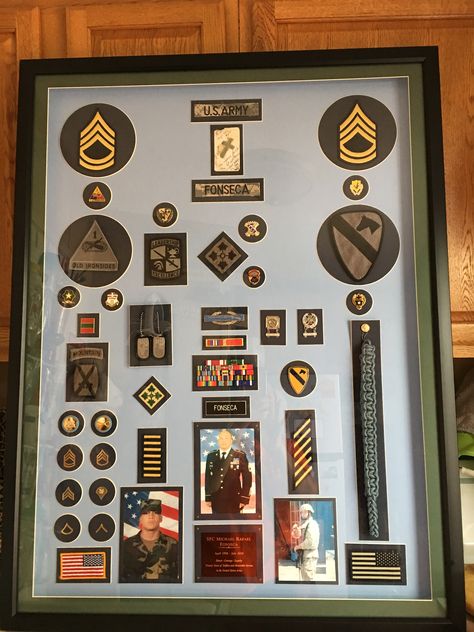 Retirement plaque -20 yrs of service in the US Army Army Retirement Gift, Picture Arrangements On Wall, Retirement Plaque, Plaque Ideas, Army Retirement, Retirement Plaques, Military Shadow Box, Picture Arrangements, Retirement Ideas