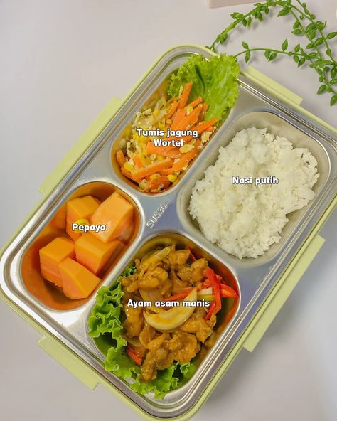 Mengawali hari dengan share resep bekal yang enak dan sehat 🥰  #idebekalsimple #idebekalanaksekolah #bekalsuami #bekalanakkos Resep Diet, Makanan Diet, Lunchbox Ideas, Food Prep, Lunch Ideas, Meal Prep, Lunch Box, Diet