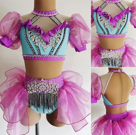 Jazz Dance Costumes Sassy, Solo Dance Costumes, Kid Birthday Outfits, Cute Dance Costumes, Pretty Dance Costumes, Dance Comp, Carnaval Costume, Dance Photo Shoot, Contemporary Dance Costumes