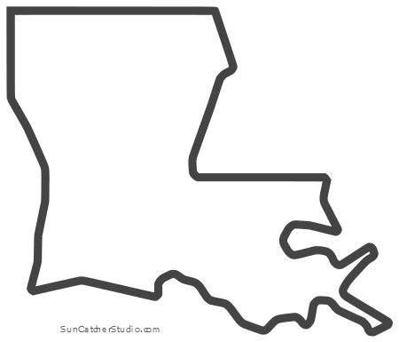 Louisiana Outline, Louisiana Tattoo, Louisiana Culture, Louisiana Map, Southern Plantations, Louisiana Homes, Louisiana Art, Educational Wall Art, Map Outline