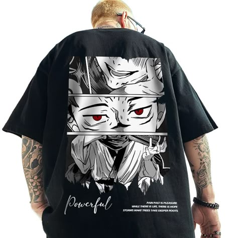 Trendsyume's Amazon Page Sukuna Tshirt, Shirts For Men Designer Printed, Jujutsu Kaisen T Shirt, Tshirt Street Style, Street Style Tshirt, Printed T Shirts Men, Print T Shirt Design, Tyler The Creator Shirt, Men Aesthetic Outfits