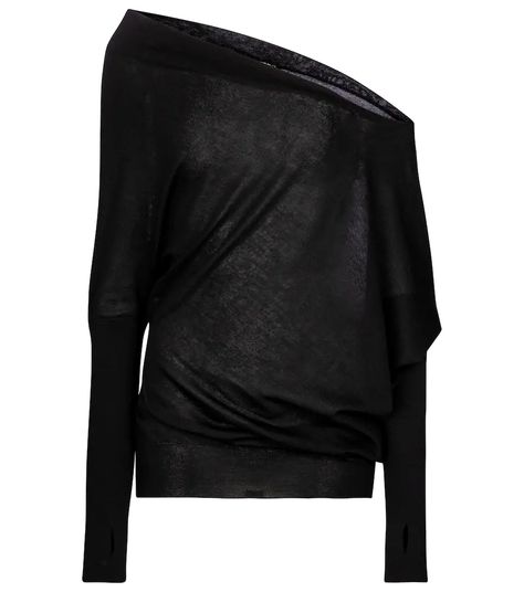 Tom Ford - Cashmere and silk sweater | Mytheresa Silk Sweater, Black Toms, Fire Fits, Extra Long Sleeves, Fall Fits, Fashion Fits, Knitwear Women, Minimal Fashion, Cashmere Sweaters