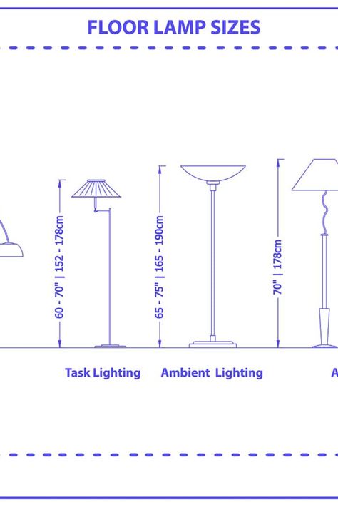 Floor lamps are not only functional lighting fixtures but also key elements in home decor. Understanding the range of floor lamp sizes available is crucial for selecting the right one for your space. This article will cover the various dimensions and help you choose a lamp that complements your room's scale and design. Decorative Floor Lamps, Shower Plumbing, Tall Floor Lamps, Kitchen Cabinets And Countertops, Colour Architecture, Tall Lamps, Interior Decorating Styles, Cool Floor Lamps, Floor Lamp Design